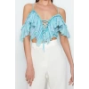 Fashion V Neck Knitted Regular Plain Pattern Chic Night Crop Short Sleeve Blouse