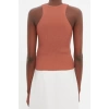 Fashion Crew Neck Knitwear Slim Plain Pattern Casual Daily Regular Strappy Sleeve Blouse