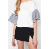 Fashion Crew Neck Knitted Regular Plain Pattern Casual Daily Regular Three Quarter Sleeve Blouse