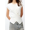 Fashion Crew Neck Knitwear Slim Plain Pattern Casual Daily Regular Sleeveless Blouse