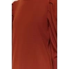 Moda Fit Casual Günlük Ribana Kaşkorse Triko Dik Yaka Uzun Kol Shift Maxi Boy Tesettür Elbise