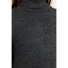 Moda Regular Casual Günlük Tek Plaka Triko Balıkçı Yaka Uzun Kol Shift Midi Boy Elbise