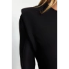 Moda Regular Day Night Finike Woven Crew Neck Long Sleeve Bodycon Mini Length Dress