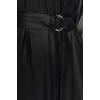 Fashion Regular Day Night Chiffon Woven Shirt Collar Long Sleeve Shirt Dress Midi Length Dress