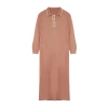 Fashion Comfortable Casual Daily Single Plate Knitwear Crew Neck Long Sleeve Shift Maxi Length Hijab Dress