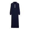 Fashion Comfortable Casual Daily Single Plate Knitwear Crew Neck Long Sleeve Shift Maxi Length Hijab Dress