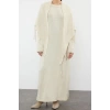 Fashion Regular Casual Daily Single Plate Knitwear Crew Neck Long Sleeve Basic Maxi Length Dress