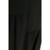 Moda Oversize Casual Günlük Aerobin Dokuma Bisiklet Yaka Kısa Kol A-Line Maxi Boy Büyük Beden Elbise