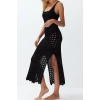 Moda Regular Beach Casual Knitwear Look Knitwear V Neck Strappy Sleeve A-Line Maxi Length Dress