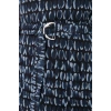 Moda Regular Day Night Chiffon Woven Stand Collar Long Sleeve A-Line Mini Length Dress