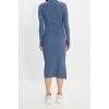 Fashion Slim Casual Daily Regenerated Camisole Woven Stand Collar Long Sleeve Bodycon Mini Length Dress