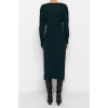 Fashion Regular Casual Daily Single Plate Knitwear Double Breasted Long Sleeve Double Breasted Maxi Length Dress