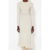 Fashion Slim Casual Daily Single Plate Knitwear Crew Neck Long Sleeve Bodycon Midi Length Dress