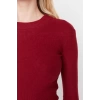 Fashion Slim Casual Daily Regenerated Camisole Knitted Stand Collar Long Sleeve Bodycon Mini Length Dress
