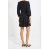 Fashion Regular Casual Daily Polyester Camisole Knitted Double Breasted Three Quarter Sleeve Skater Mini Length Dress