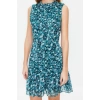 Fashion Regular Casual Daily Chiffon Woven Stand Collar Sleeveless Sleeve A-Line Mini Length Dress