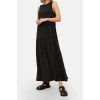 Fashion Regular Casual Daily Shally Woven Crew Neck Sleeveless Sleeve Shift Maxi Length Dress