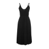 Fashion Regular Casual Daily Polyester Camisole Knitted Double Breasted Strappy Sleeve Skater Midi Length Dress