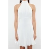Fashion Regular Day Night Aerobin Woven Halter Neck Sleeveless Sleeve A-Line Mini Length Dress