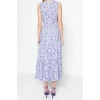 Fashion Regular Casual Daily Polyester Camisole Knitted V Neck Sleeveless Sleeve A-Line Maxi Length Dress