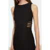 Fashion Regular Graduation Prom Finike Woven Boat Neck Sleeveless Sleeve Bodycone Midi Length Dress