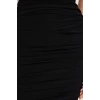 Fashion Fit Graduation Prom Sandy Knitted Carmen Collar Short Sleeve Bodycone Mini Length Dress