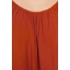 Moda Regular Casual Günlük Shally Dokuma U Yaka Askılı Kol Shift Maxi Boy Elbise