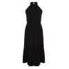 Fashion Comfortable Casual Daily Crinkle Woven Crew Neck Sleeveless Sleeve A-Line Midi Length Plus Size Dress