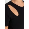 Fashion Fit Day Night Camisole Knitted Crew Neck Short Sleeve Bodycon Midi Length Plus Size Dress