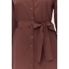 Fashion Regular Casual Daily Terrycotton Woven Crew Neck Long Sleeve A-Line Maxi Length Hijab Dress