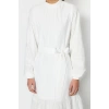 Fashion Regular Casual Daily Terrycotton Woven Crew Neck Long Sleeve A-Line Maxi Length Hijab Dress
