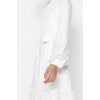 Fashion Regular Casual Daily Terrycotton Woven Crew Neck Long Sleeve A-Line Maxi Length Hijab Dress