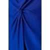 Fashion Regular Casual Daily Crinkle Woven Shirt Collar Long Sleeve Shift Maxi Length Hijab Dress