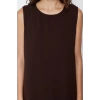 Fashion Regular Casual Daily Aerobin Woven Crew Neck Sleeveless Sleeve Shift Maxi Length Hijab Dress