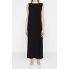 Fashion Regular Casual Daily Aerobin Woven Crew Neck Sleeveless Sleeve Shift Maxi Length Hijab Dress