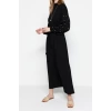 Moda Regular Casual Daily Lilyum Woven Crew Neck Long Sleeve A-Line Maxi Length Hijab Dress