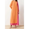 Moda Regular Casual Günlük Aerobin Dokuma Bisiklet Yaka Uzun Kol A-Line Maxi Boy Tesettür Elbise
