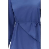 Fashion Regular Casual Daily Terrycotton Woven Crew Neck Long Sleeve A-Line Maxi Length Hijab Dress