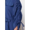 Moda Casual Günlük Terrycotton Dokuma Gömlek Yaka Uzun Kol Gömlek Elbise Maxi Boy Tesettür Elbise