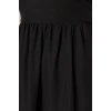 Moda Regular Casual Günlük Lilyum Dokuma V Yaka Askılı Kol Skater Midi Boy Elbise