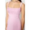 Fashion Regular Graduation Prom Finike Woven Square Neck Strap Sleeve Skater Mini Length Dress