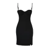 Fashion Regular Beach Casual Crinkle Woven V Neck Strappy Sleeve Basic Maxi Length Dress