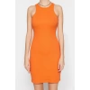 Fashion Slim Casual Daily Camisole Knitted Halter Neck Sleeveless Sleeve Bodycone Mini Length Dress