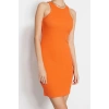 Fashion Slim Casual Daily Camisole Knitted Halter Neck Sleeveless Sleeve Bodycone Mini Length Dress