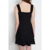 Fashion Regular Casual Daily Polyester Camisole Knitted Square Collar Sleeveless Sleeve A-Line Mini Length Dress