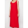 Moda Regular Day Night Lilyum Woven Crew Neck Strappy Sleeve Shift Midi Length Dress