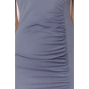 Moda Slim Day Night Lycra Jersey Knitted Crew Neck Short Sleeve Bodycon Midi Length Dress