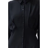 Fashion Regular Daily Jessica Woven Shirt Collar Long Sleeve Shirt Dress Maxi Length Hijab Dress