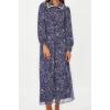 Fashion Regular Stylish Evening Dress Night Chiffon Woven Shirt Collar Long Sleeve A-Line Maxi Length Hijab Dress