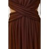 Fashion Fit Graduation Prom Tulle Knitted Crew Neck Sleeveless Sleeve Skater Midi Length Dress
